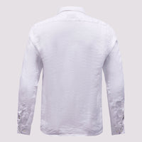 Duchamp Mens Long Sleeve Casual Shirt White