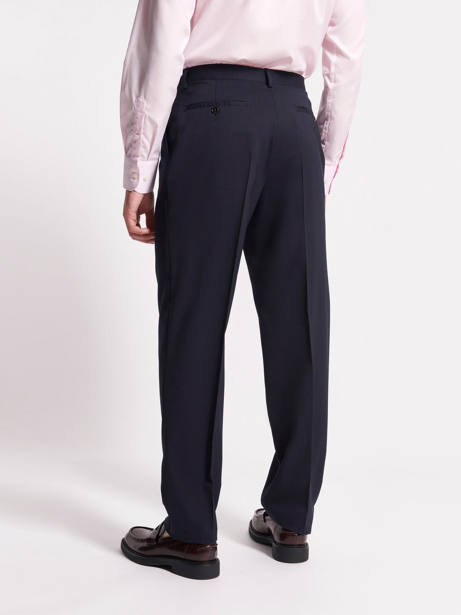 Single Breasted 2 Button Suit Trouser Medieval Blue