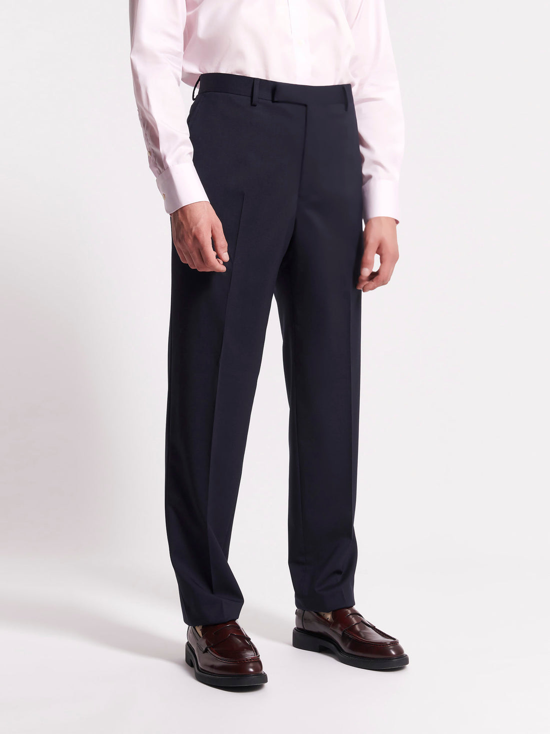 Single Breasted 2 Button Suit Trouser Medieval Blue