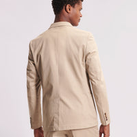 Duchamp Mens Single Breasted 3 Button Suit Jacket Plaza Taupe