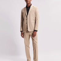 Duchamp Mens Single Breasted 3 Button Suit Jacket Plaza Taupe