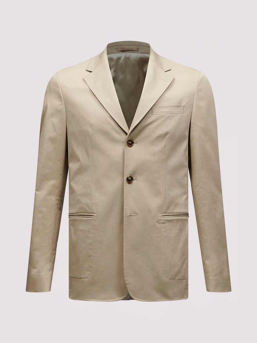 Duchamp Mens Single Breasted 3 Button Suit Jacket Plaza Taupe