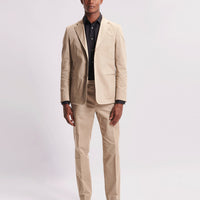 Single Breasted 3 Button Suit Trouser Plaza Taupe