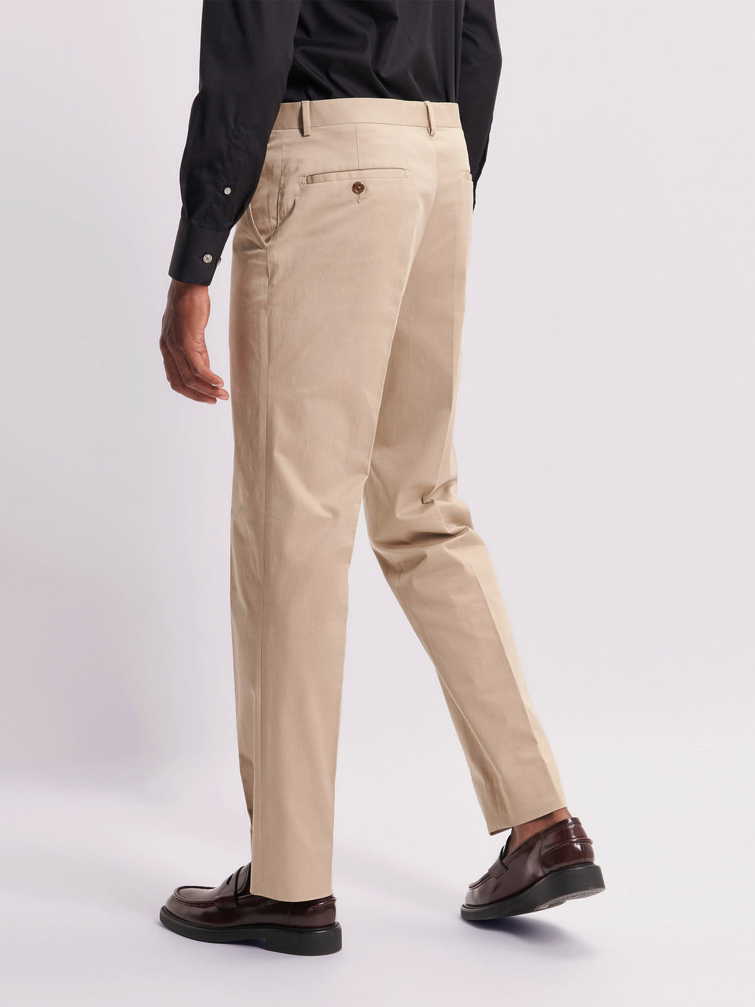 Single Breasted 3 Button Suit Trouser Plaza Taupe