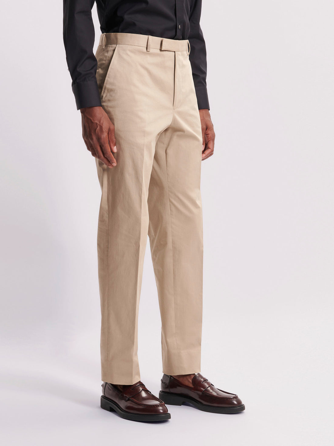 Single Breasted 3 Button Suit Trouser Plaza Taupe