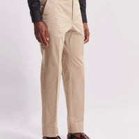 Single Breasted 3 Button Suit Trouser Plaza Taupe