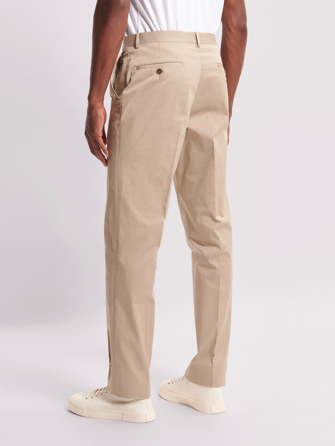 Single Breasted 3 Button Suit Trouser Plaza Taupe