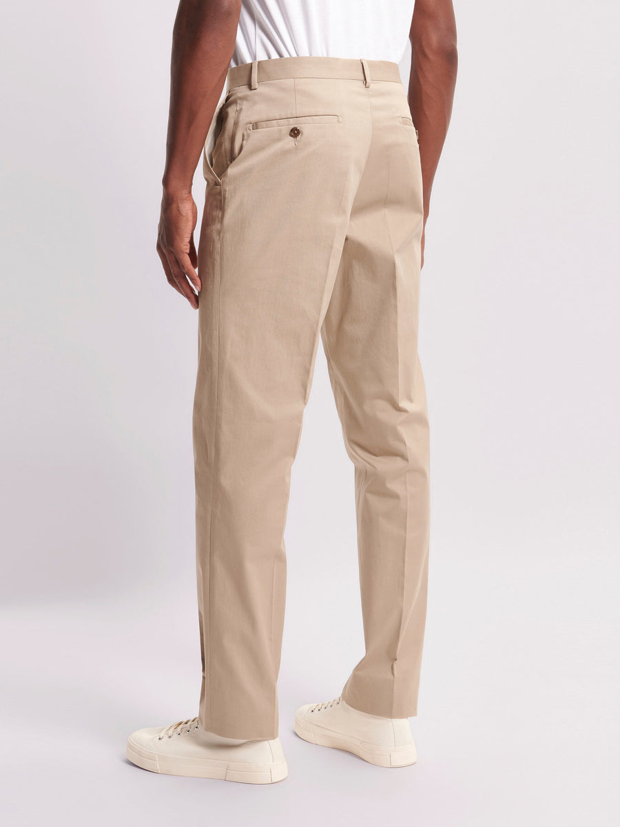 Single Breasted 3 Button Suit Trouser Plaza Taupe