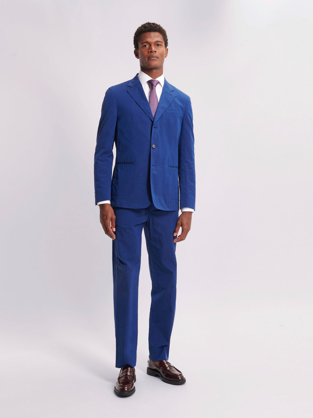 Single Breasted 3 Button Suit Trouser Medieval Blue