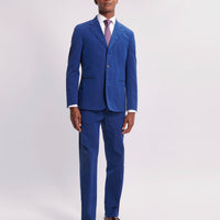 Single Breasted 3 Button Suit Trouser Medieval Blue