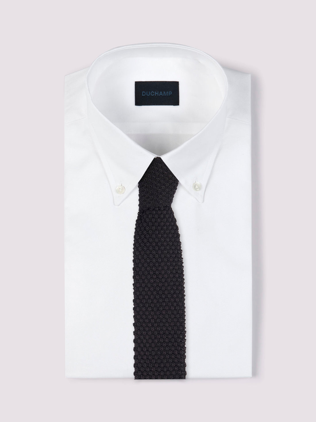 100% Silk Knitted Tie in Black