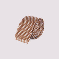 Duchamp 100% Silk Knitted Tie Foxtrot