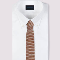 Duchamp 100% Silk Knitted Tie Foxtrot