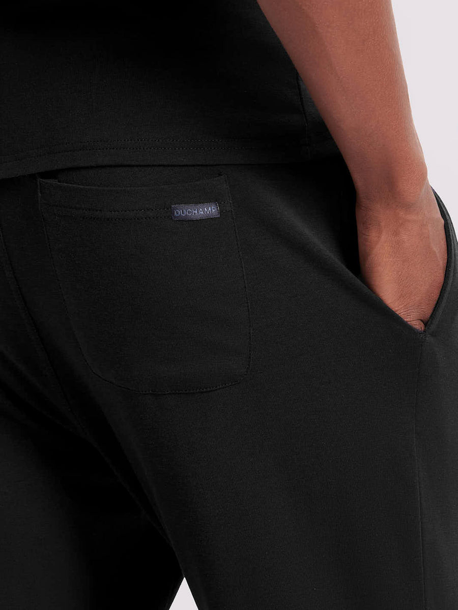 Duchamp Mens Lounge Bottoms Black