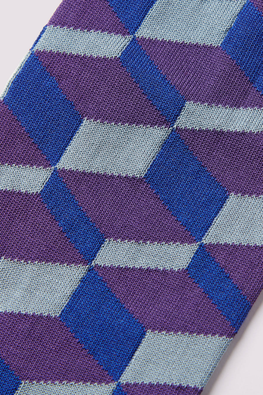3D Block Socks in Purple