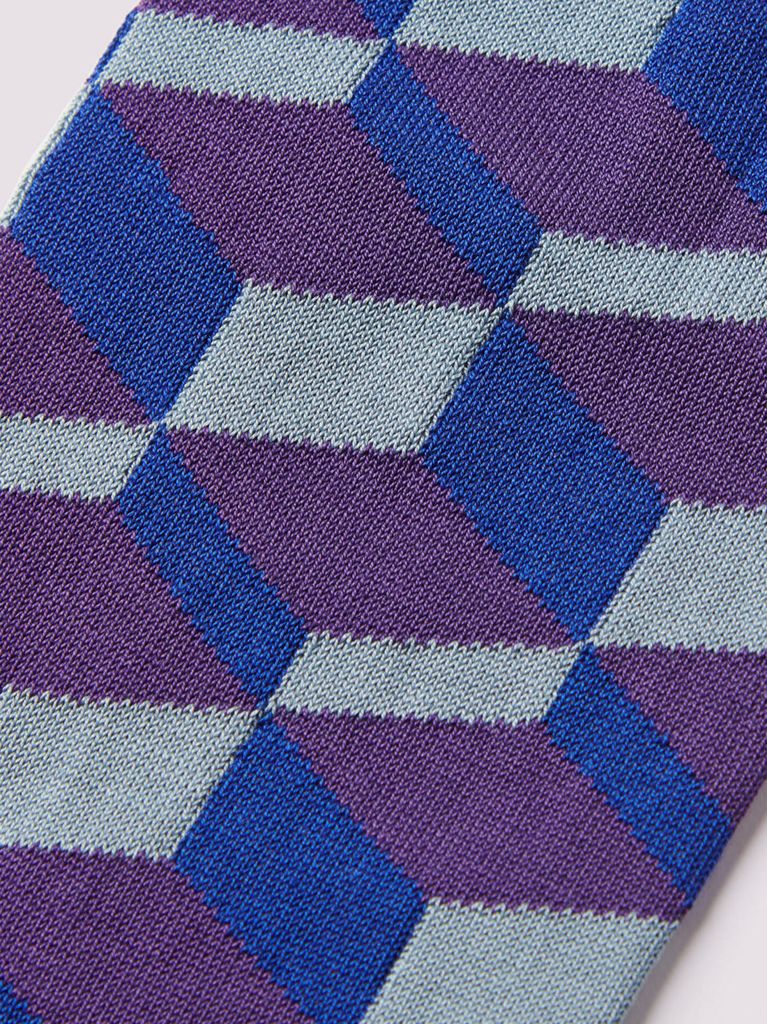 3D Block Socks in Purple