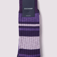 Melange Stripe Socks Petunia