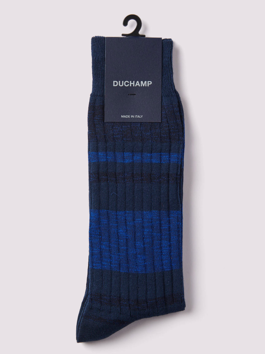 Melange Stripe Socks Baritone Blue