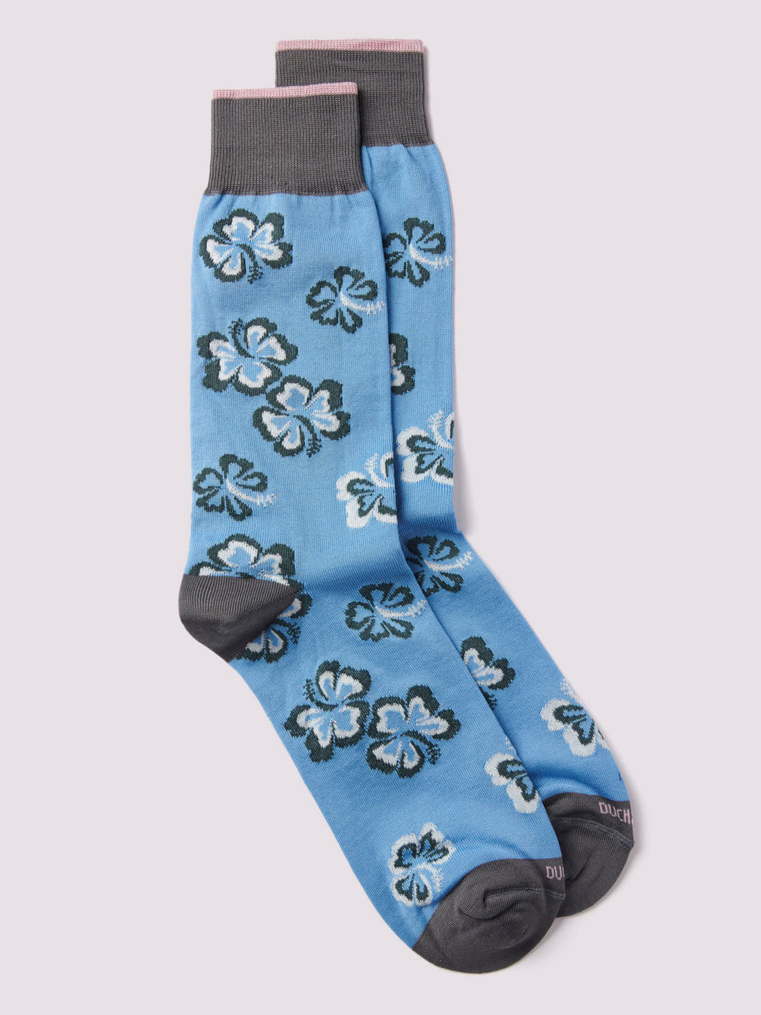 Hibiscus Floral Socks Kentucky Blue