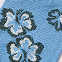 Hibiscus Floral Socks Kentucky Blue