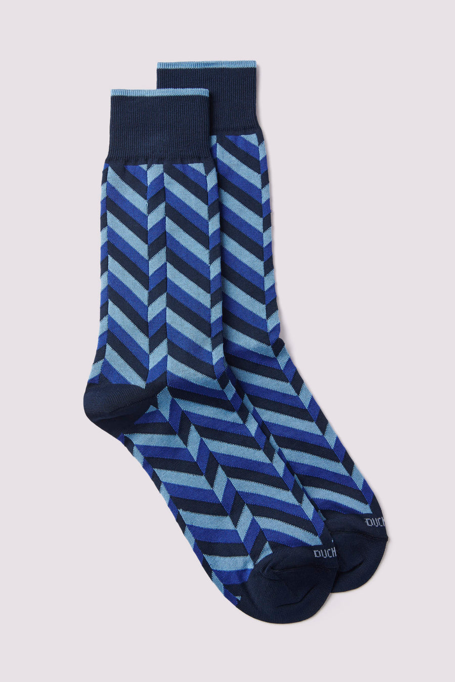 Herringbone Socks in Pageant Blue