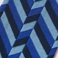 Herringbone Socks in Pageant Blue