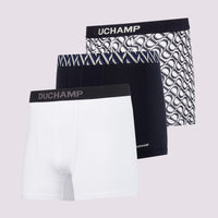 Duchamp Mens Three Pack Assorted Jersey Boxer Briefs Deep Well