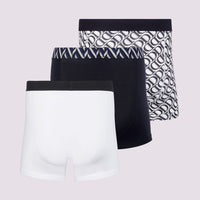 Duchamp Mens Three Pack Assorted Jersey Boxer Briefs Deep Well