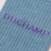 Heel Toe Ribbed Sports Socks in Pale Blue