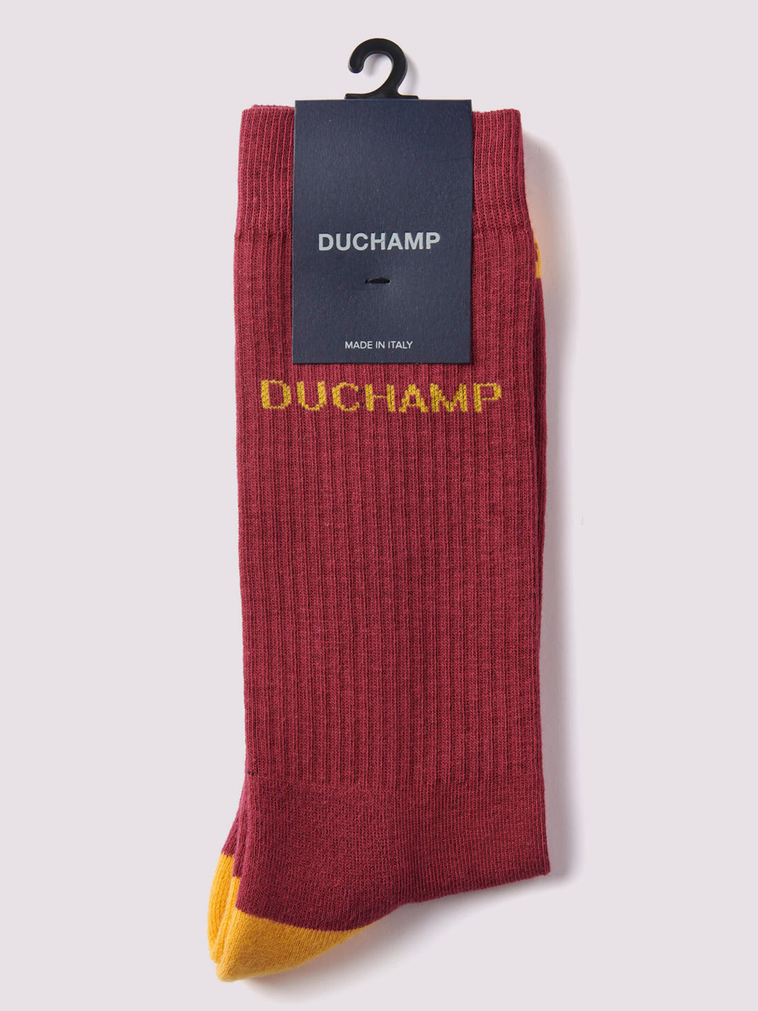 Heel Toe Ribbed Sports Socks in Windsor Wine