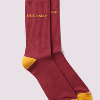 Heel Toe Ribbed Sports Socks Windsor Wine