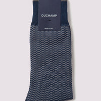 Mini Geo Socks in Dark Navy