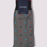 Multi Spot Socks in Monument