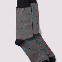 Multi Spot Socks in Monument