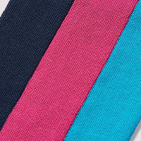 Wide Vertical Stripe Socks Fuchsia