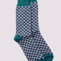 Diamond Geo Socks Wisteria