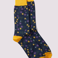 Garden Floral Socks Spectra Yellow