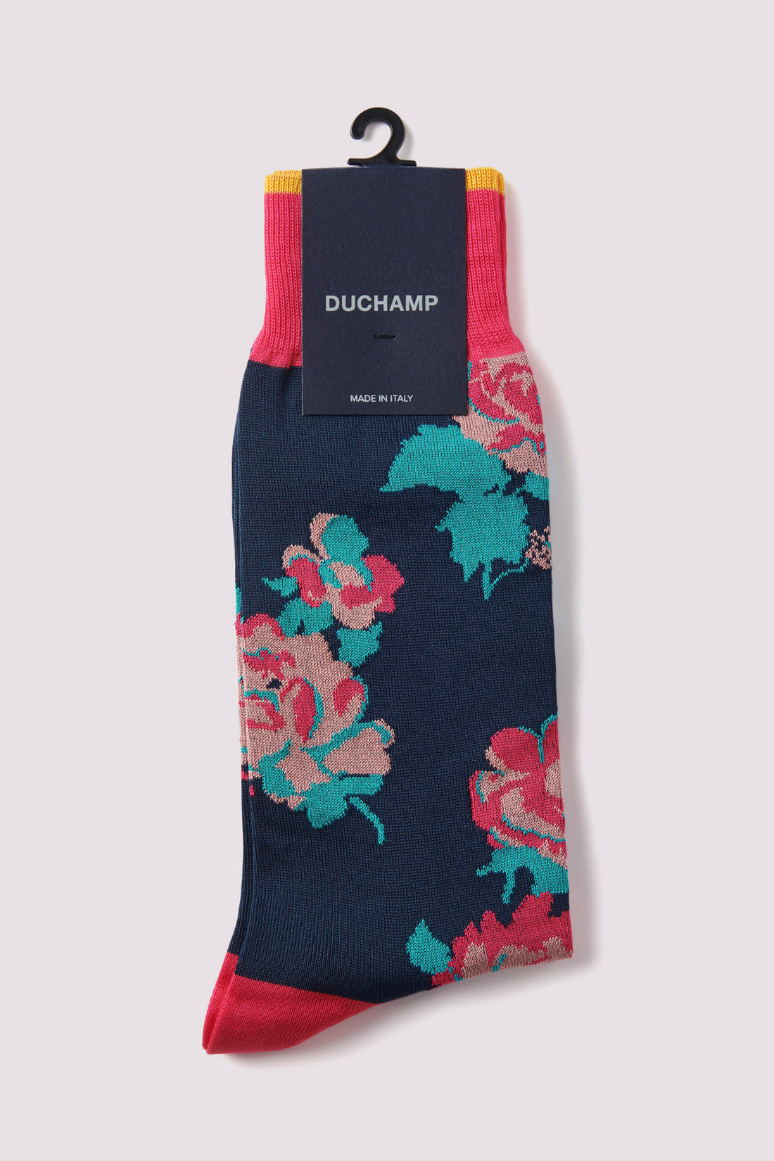 Floral Impression Socks in Fuchsia