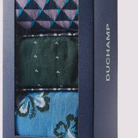 3 Pack Socks Gift Set in Rain Forest