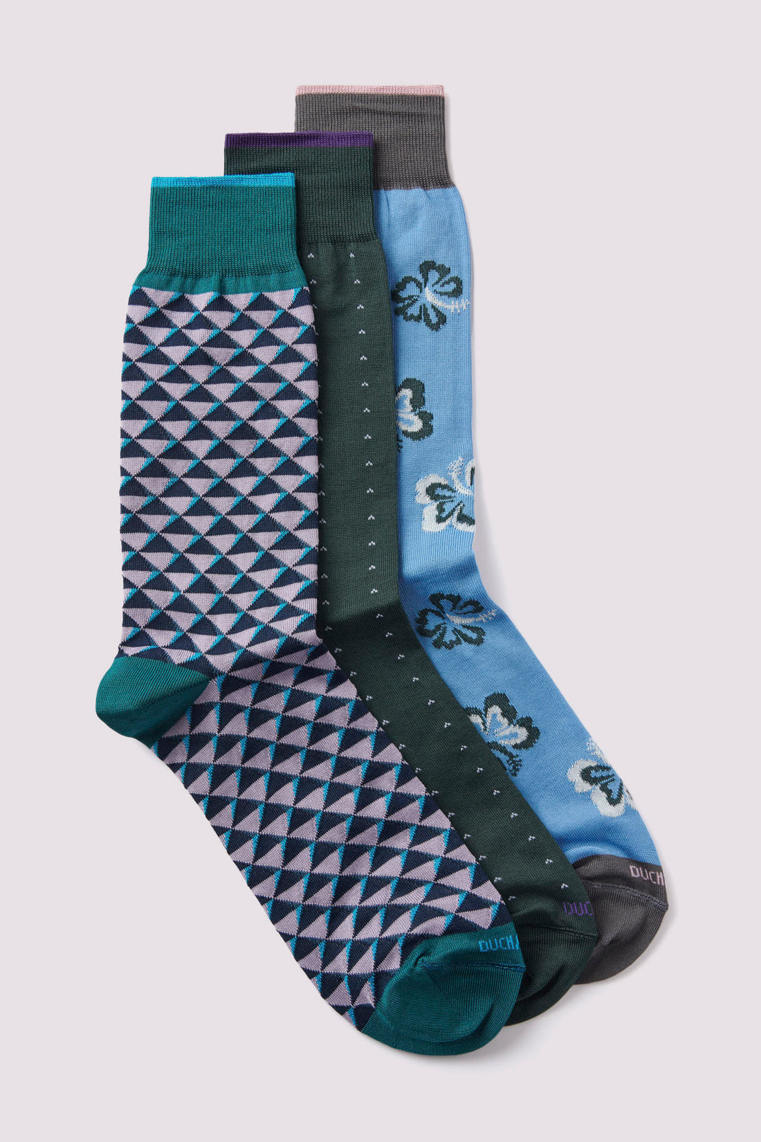 3 Pack Socks Gift Set in Rain Forest