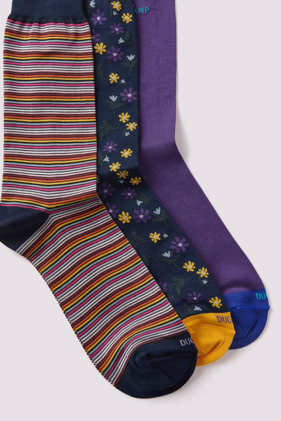 3 Pack Socks Gift Set in Purple