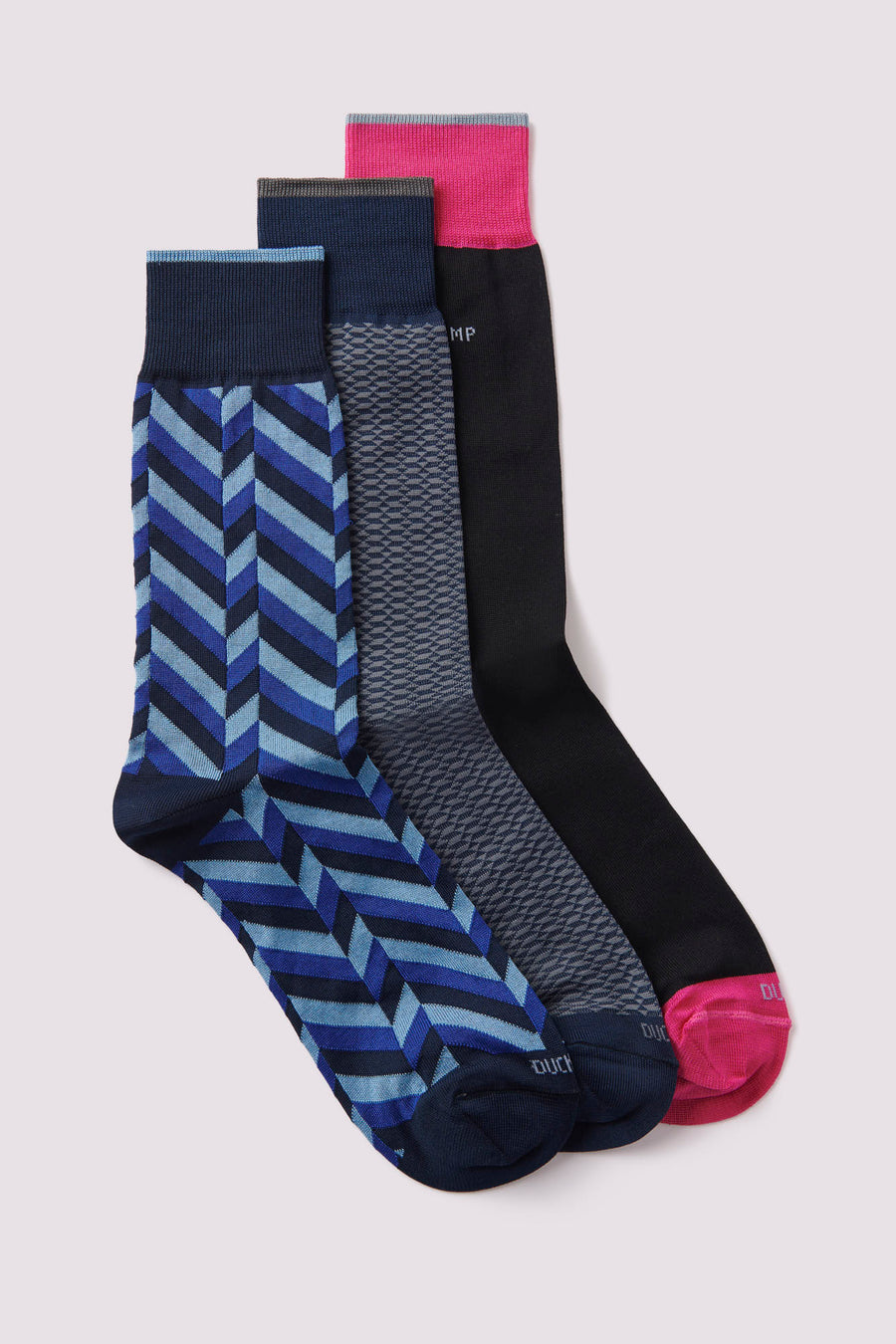 3 Pack Socks Gift Set in Pageant Blue