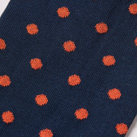 Spot Socks in Dark Navy