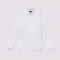 Duchamp Mens Poplin Stretch Shirt White