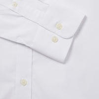 Duchamp Mens Poplin Stretch Shirt White