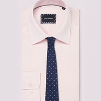 Duchamp Mens Poplin Stretch Shirt Chalk Pink