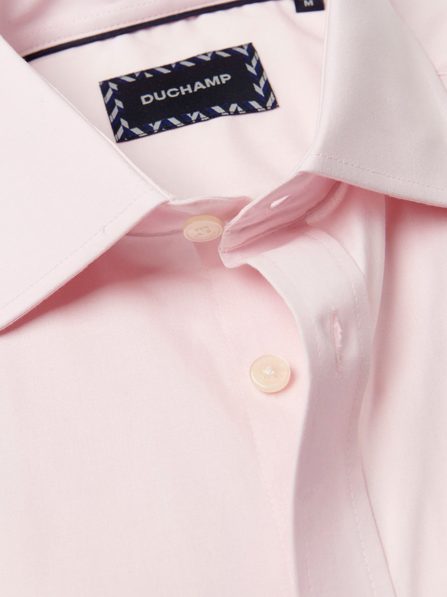 Poplin Stretch Shirt in Chalk Pink