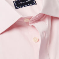 Duchamp Mens Poplin Stretch Shirt Chalk Pink