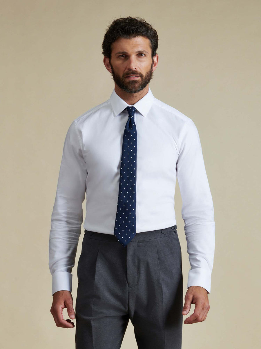Duchamp Mens Royal Oxford Shirt White