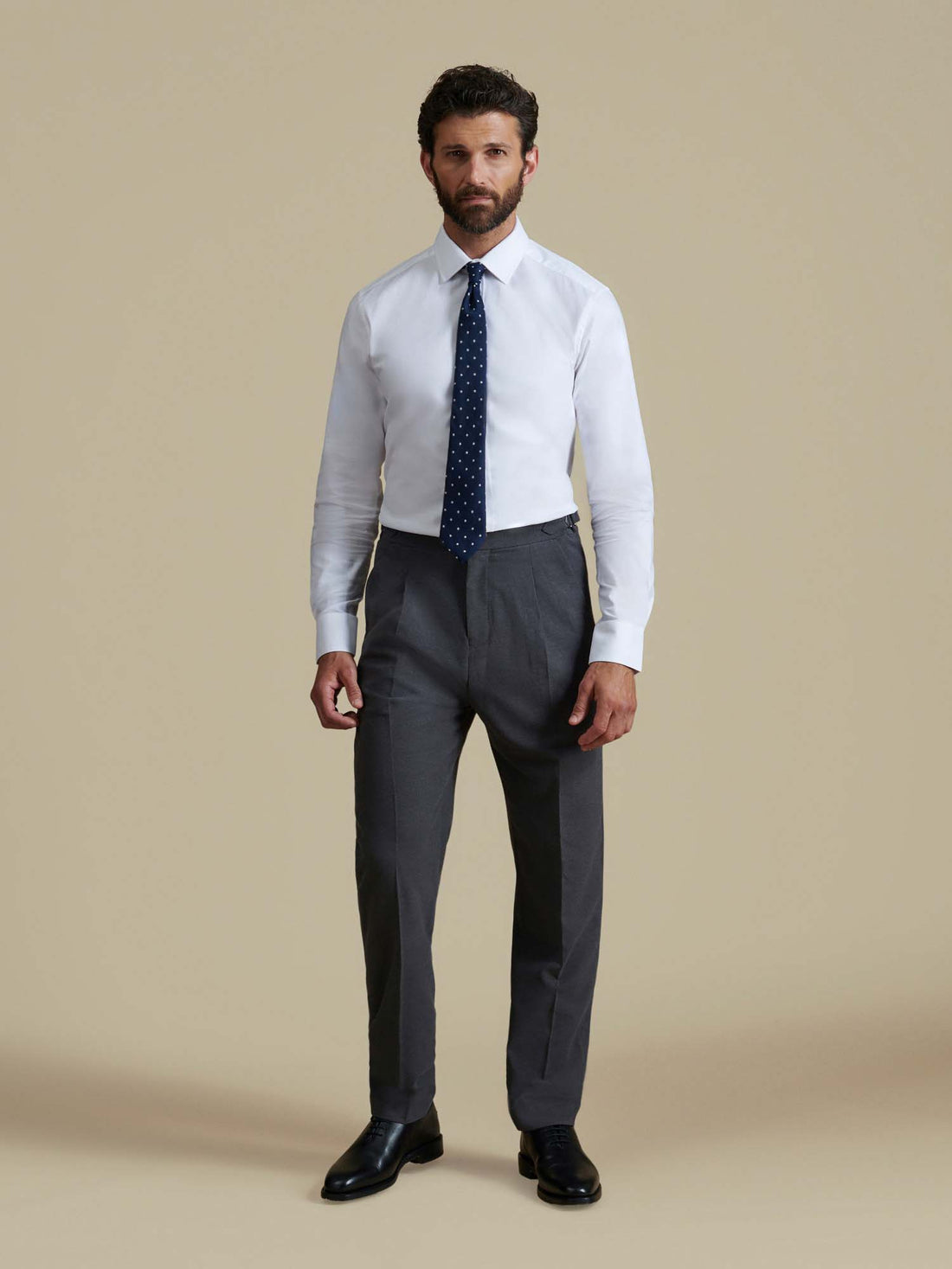 Duchamp Mens Royal Oxford Shirt White